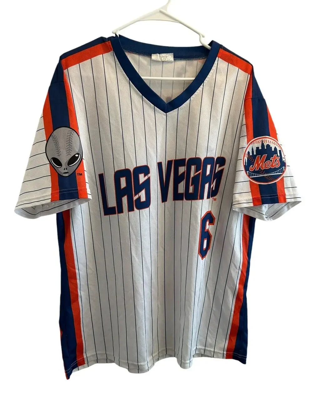 Vtg Las Vegas 51's Men MiLB Minor League Backman Alien Logo 22